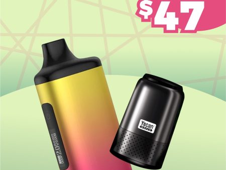 Yocan Ziva Pro BUNDLE - Yellow pink Gradient Online Sale