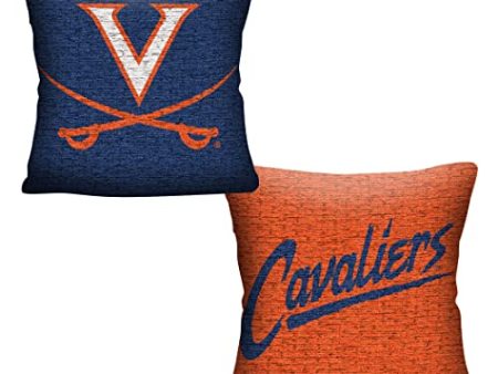 Northwest NCAA Virginia Cavaliers Unisex-Adult Double Sided Woven Jacquard Pillow, 20  x 20 , Invert Sale