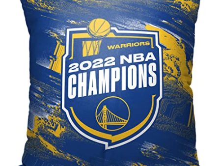 Northwest NBA Golden State Warriors Unisex-Adult Golden State Warriors 2022 NBA Champions Pillow, 18  x 18 , Badge on Sale