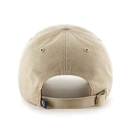 MLB New York Yankees Men s  47 Brand Clean Up Cap, Khaki, One-Size Fashion