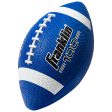 Franklin Sports Football - Grip-Rite 100 - Kids Junior Size - Youth Football - Durable Outdoor Rubber Football - Blue   White Fashion