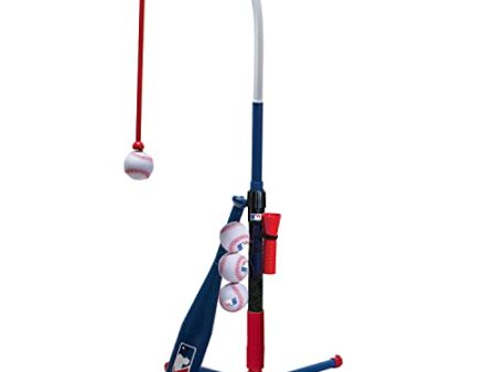 Franklin Sports Kids Batting Tee - MLB 2-in-1 Grow-with-Me - Adjustable Youth Hitting Tee - Perfect for Teeball and Baseball, Multi For Sale