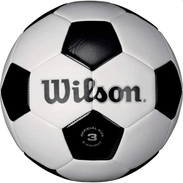 WILSON Traditional Soccer Ball - Size 3, Black White For Cheap