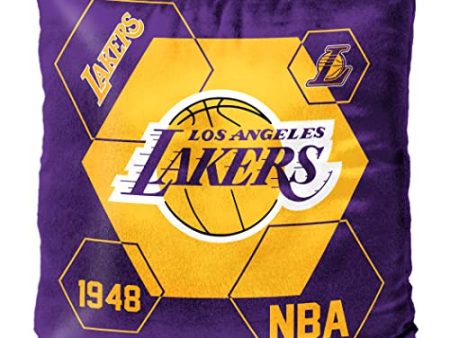 Northwest NBA Los Angeles Lakers Velvet Pillow, 16  x 16 , Connector Discount